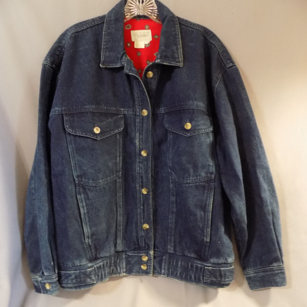 Vintage Button Front Jean Jacket - image 1